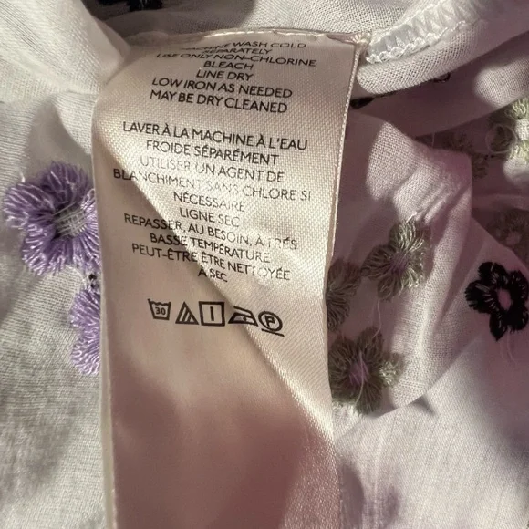 Anthropologie Maeve Embroidered Floral 
Button-down  Blouse - XL - NWT - Picture 15 of 16